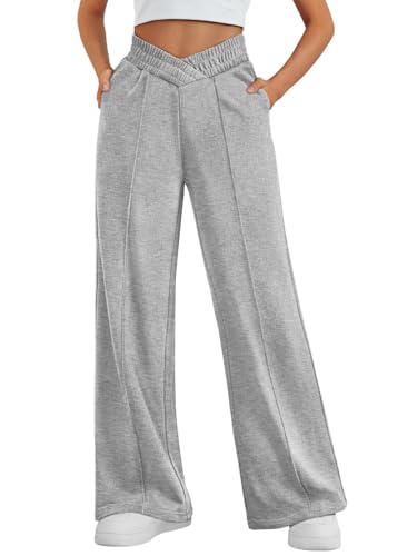 niyokki Womens Sweatpants Wide Leg Long Pants Casual Baggy Flare Sweats