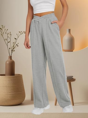 niyokki Womens Sweatpants Wide Leg Long Pants Casual Baggy Flare Sweats