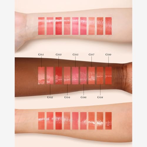 Flower Knows Midsummer Fairytales Coating Lip Lacquer,Glowy Non-Fading Lip Gloss,Hydrating Tinted Lip Oil for Girls&Women,Vegan & Cruelty Free,0.17Fl Oz(G02 Little Flower Fairy)