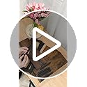 HOOBRO - Estantes flotantes, juego de 2 estantes de pared de 15 pulgadas, estantes de almacenamiento montados en la pared de 2 niveles, estantes colgantes para baño, para sala de estar, dormitorio